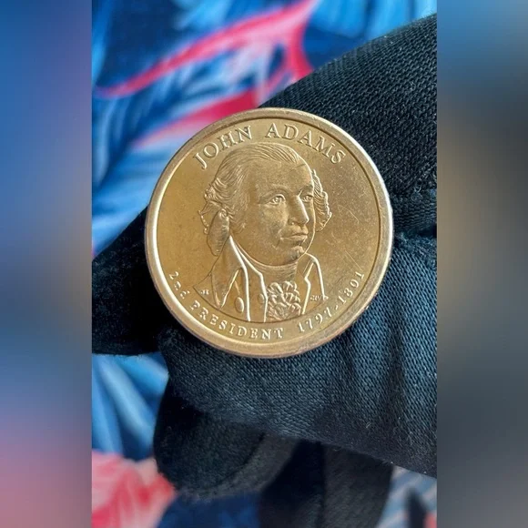 2007-P John Adams Lady Liberty Presidential Gold Dollar Coin EF Inscription - Picture 6 of 6